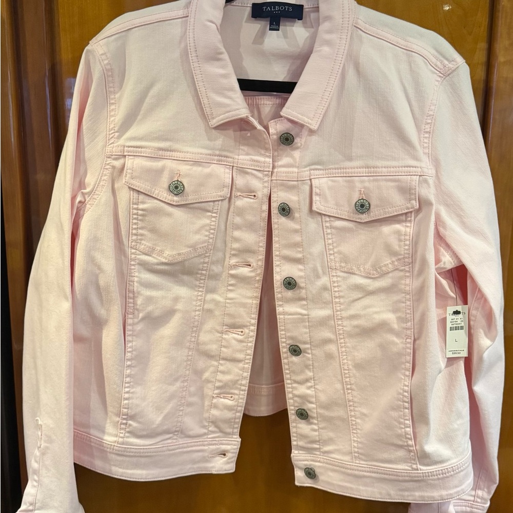 Talbots Pink Denim Jacket